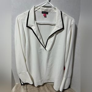 Vince Camuto XL 'Falling for Florals' Ivory Blouse - Elegant Charm - NWT